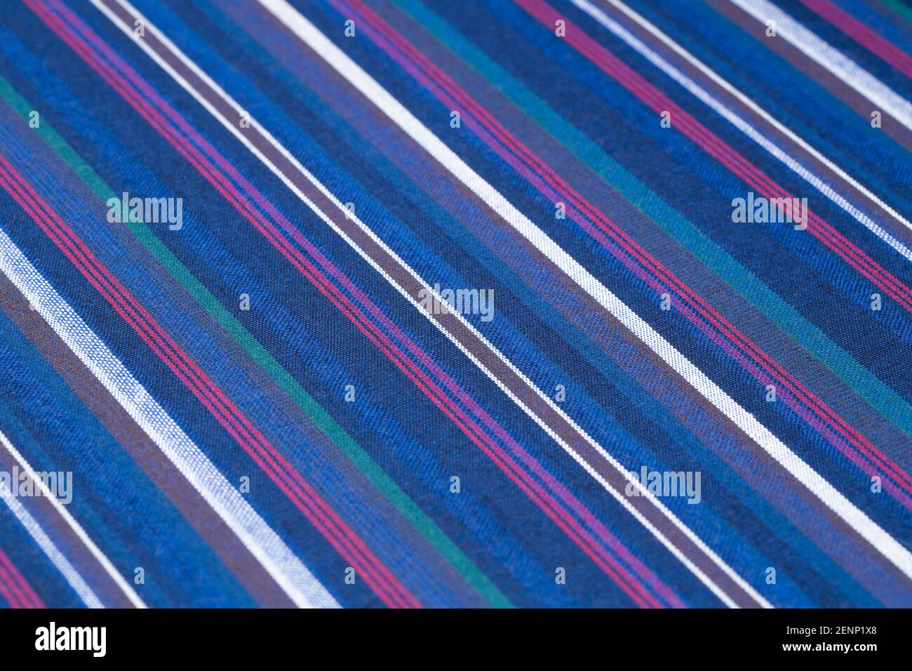 Colorful fabric texture with pattern as a background. Stock Photo