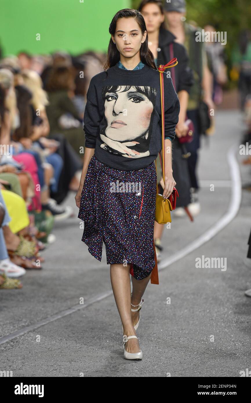 Kiko Mizuhara walking on the runway Coach Fashion Show during New York  Fashion Week Womenswear Spring /