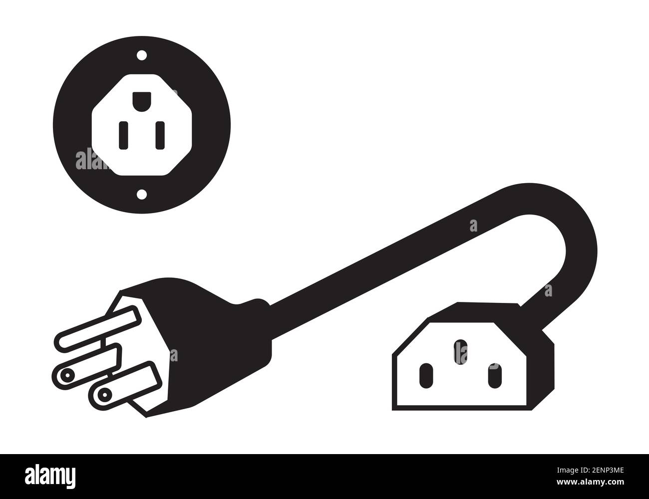 Electrical electrical wiring plugs Stock Vector Images Alamy