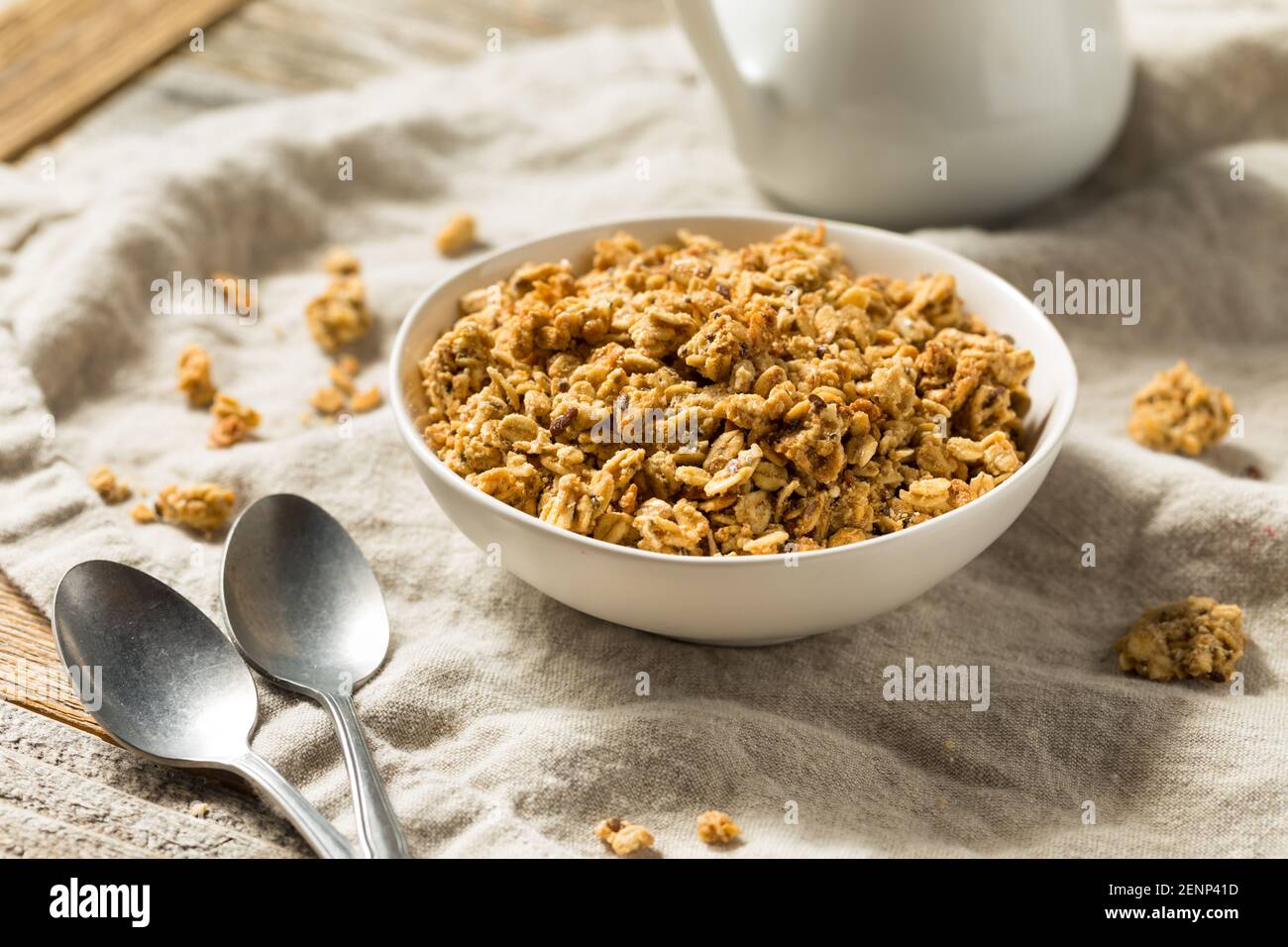 Organic Healthy Granola Breakfast Cereal Ready to Eat Stock Photo Alamy