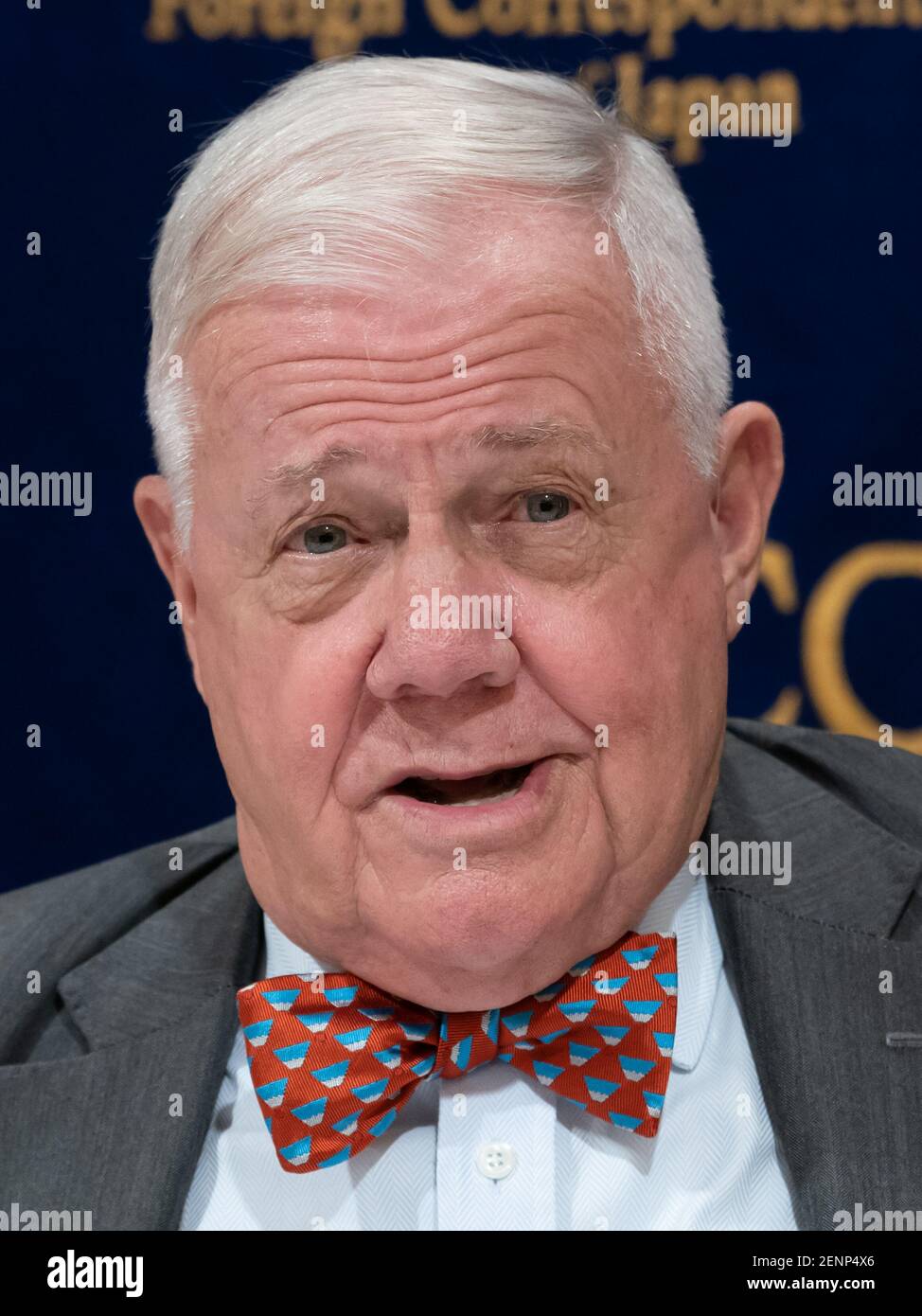 Investor Jim Rogers attends a press conference in the Foreign