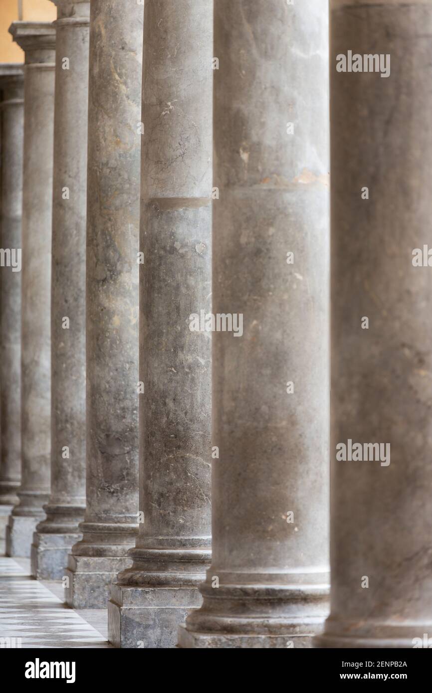 columns all in a row Stock Photo