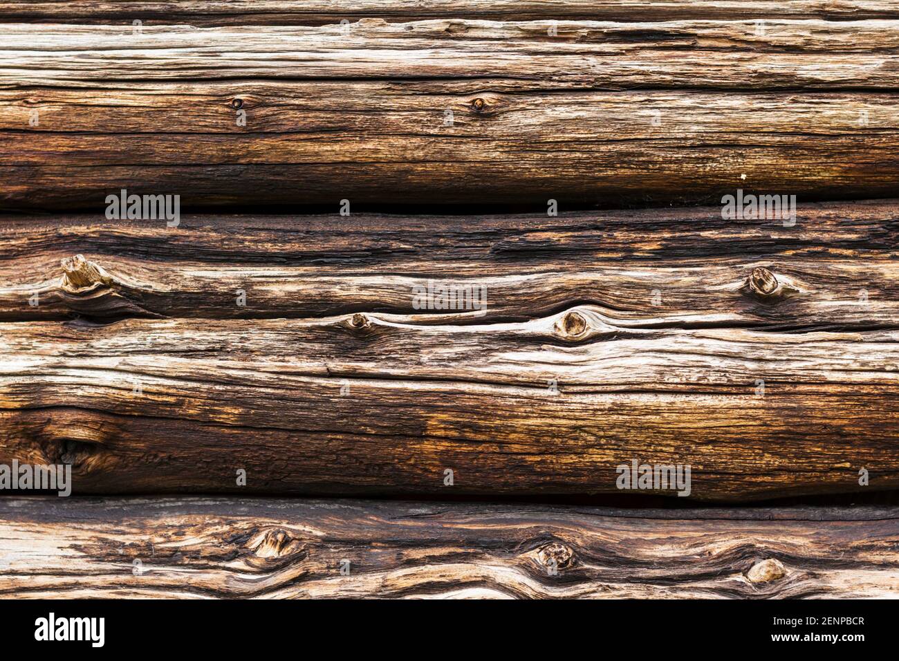 Old flamed wooden beams texture Stock Photo