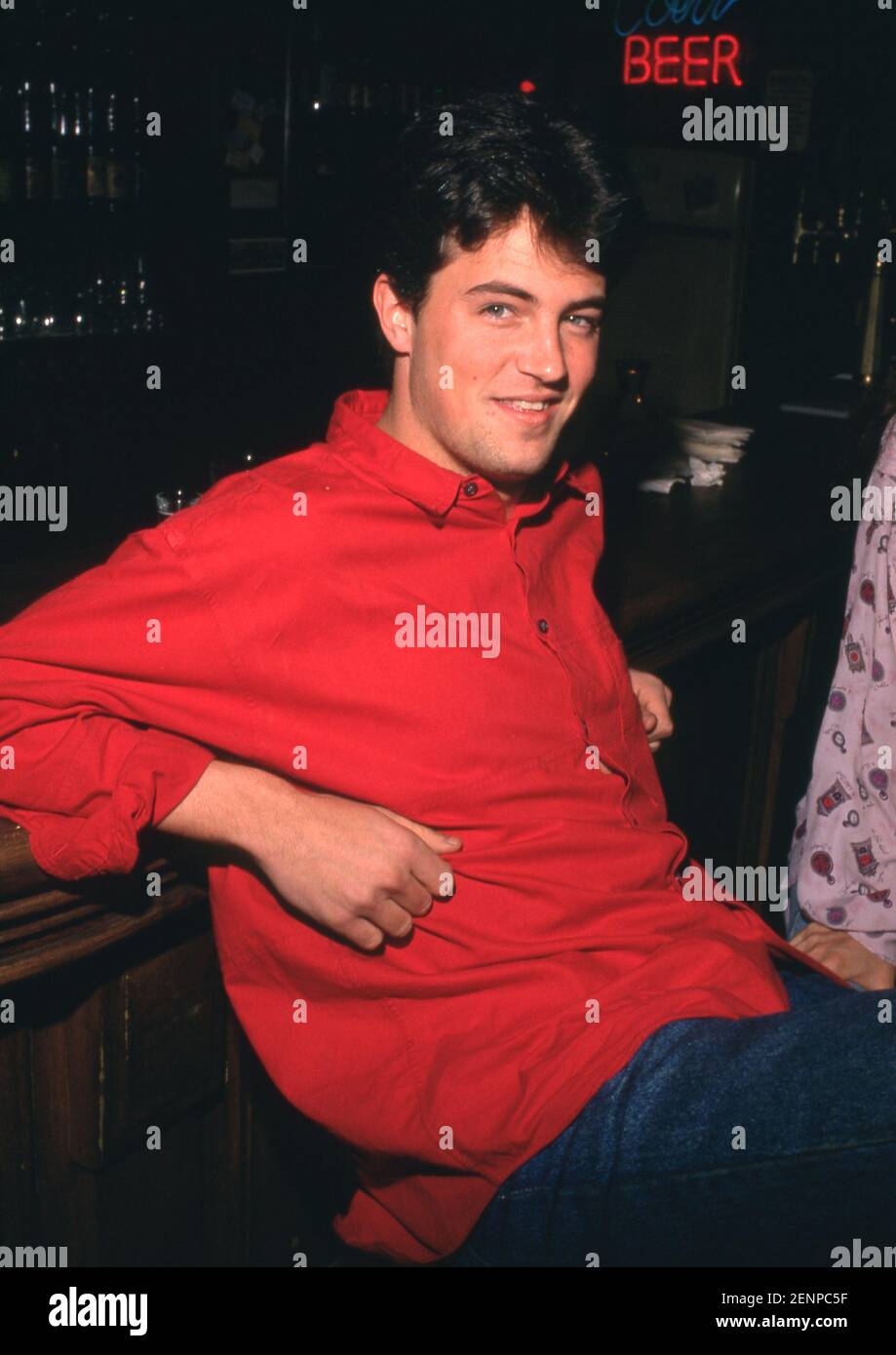 Matthew Perry at the Birthday Party for Valerie Bertinelli  April 23, 1990. Credit: Ralph Dominguez/MediaPunch Stock Photo