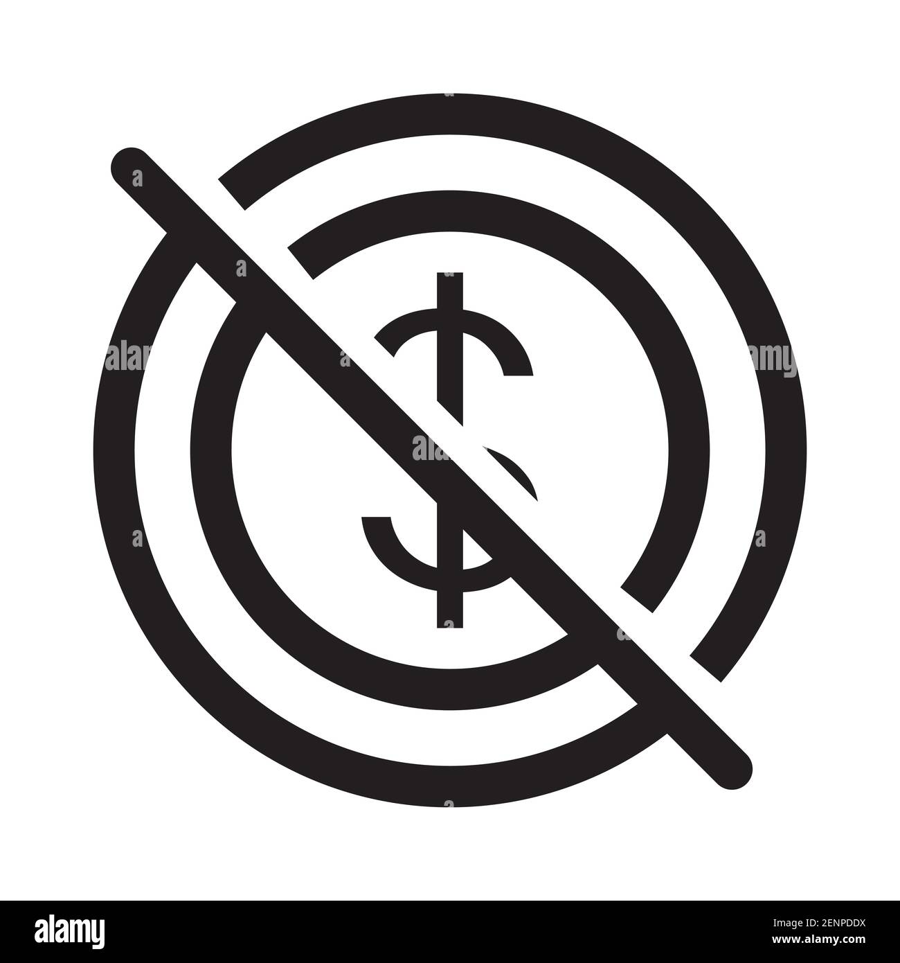 save budget / saving money vector icon for apps or websites Stock Vector