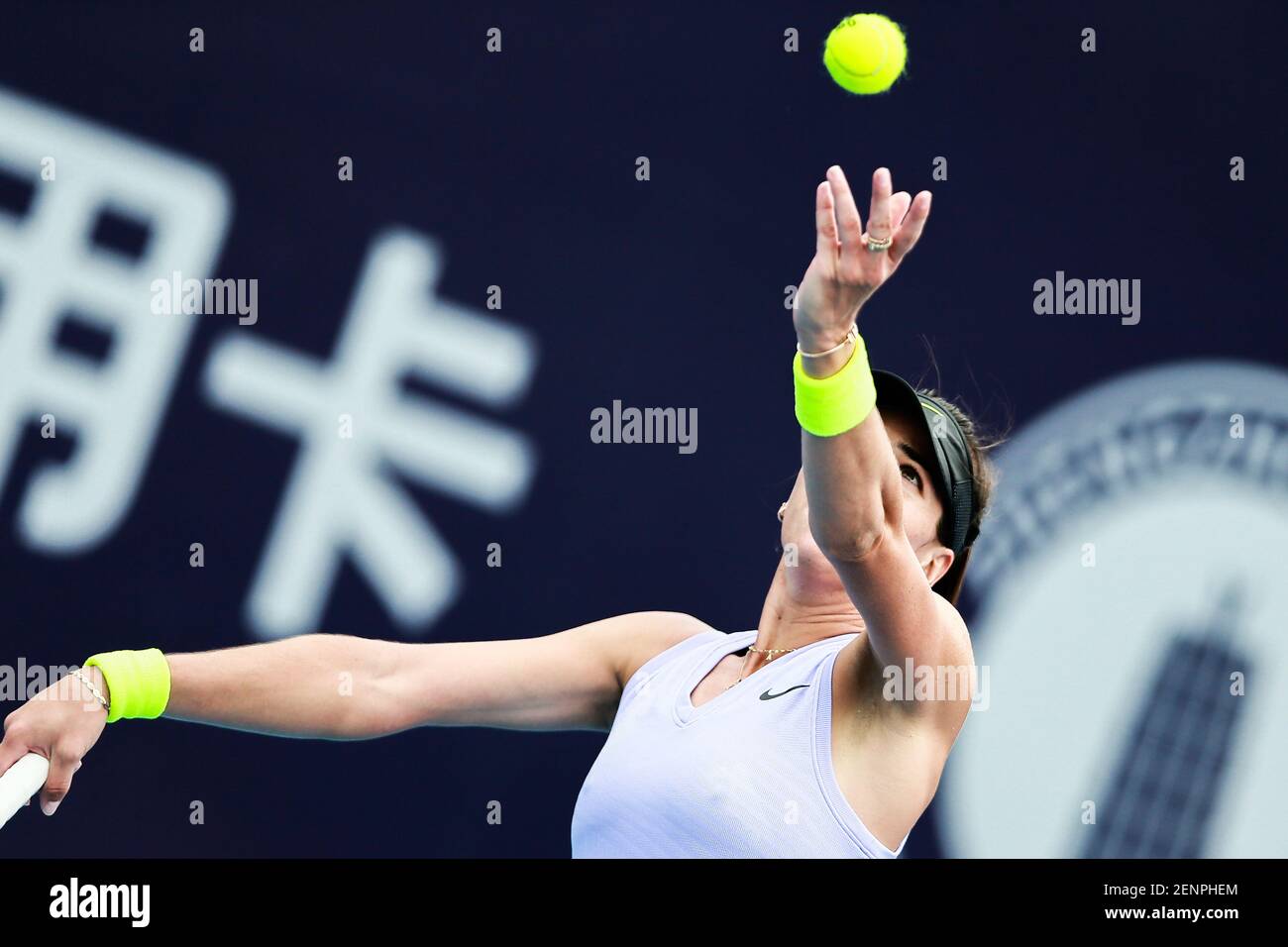 Australian professional tennis player Ajla Tomljanovic plays against