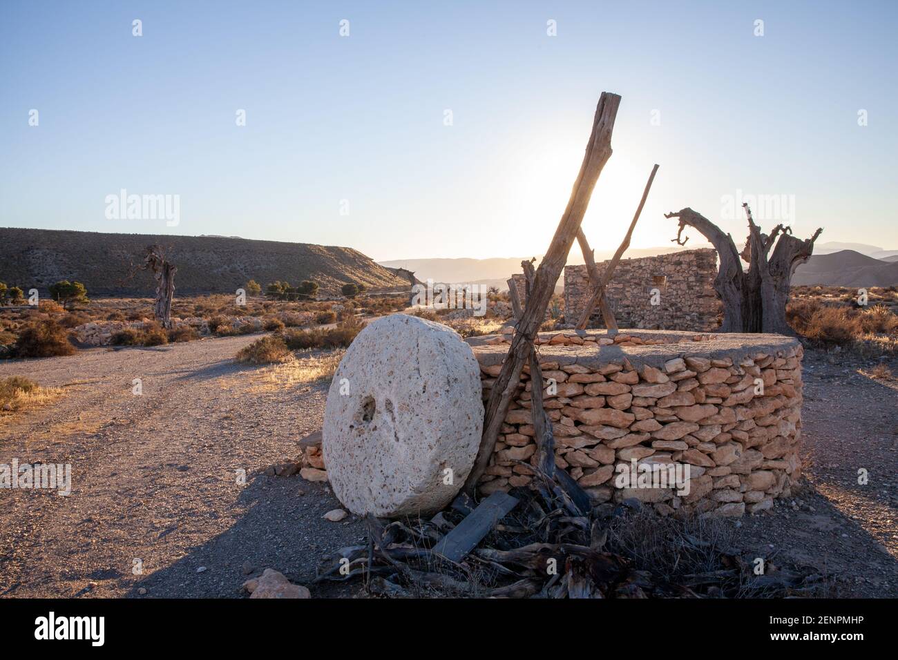 Filming locations film studios In the Tabernas desert Spain Stock Photo