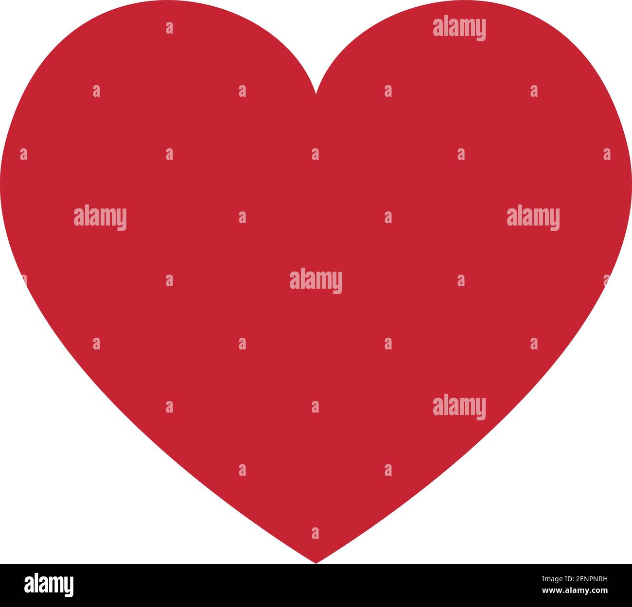 Big Red Heart, Isolated On White Background, Vector Illustration Stock Vector Image & Art Alamy