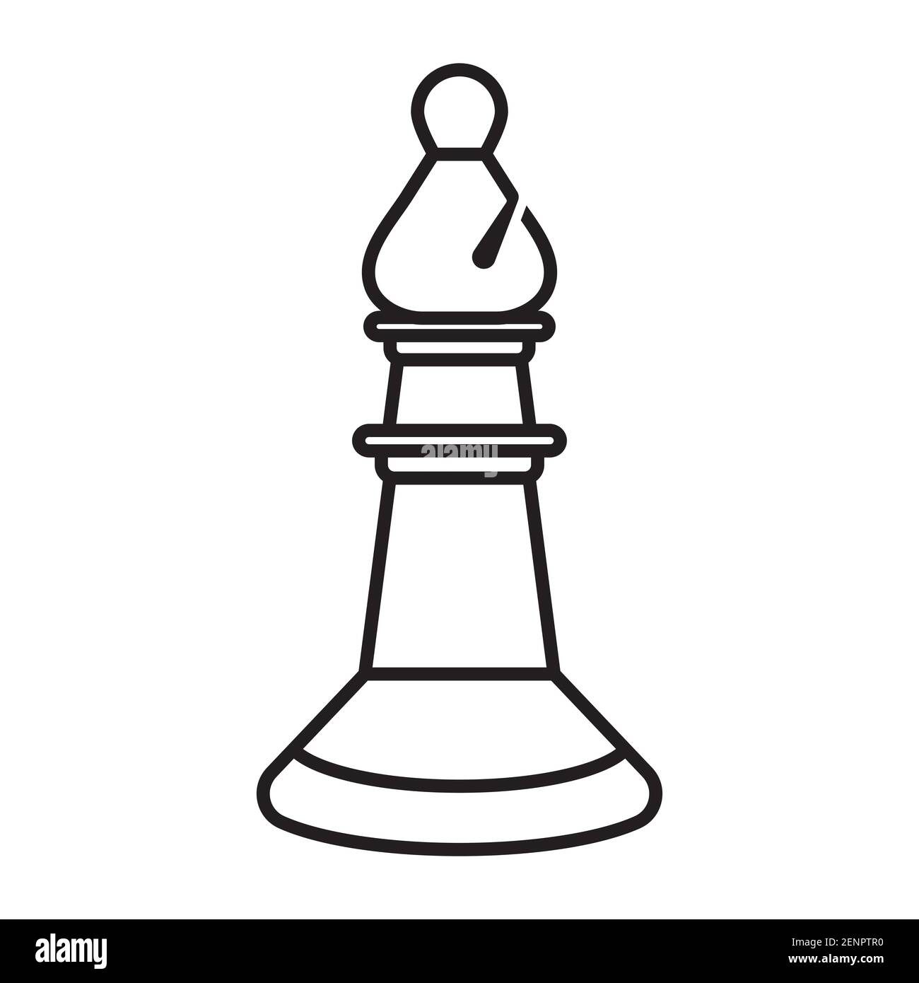 Single continuous line drawing chess pieces silhouette icon set