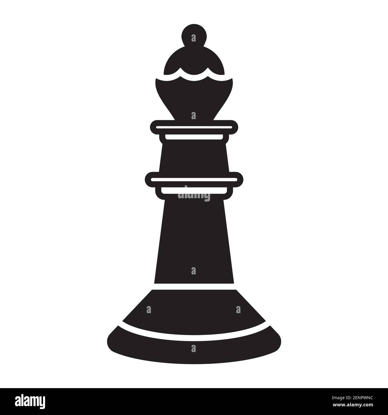 King and Queen Chess Piece Silhouette Graphic by martcorreo
