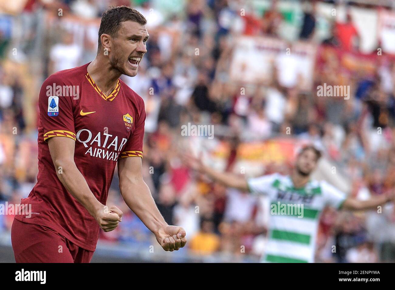 Edin Dzeko Roma celebrates after scoring a goal. Roma 15-09-2019 Stadio ...