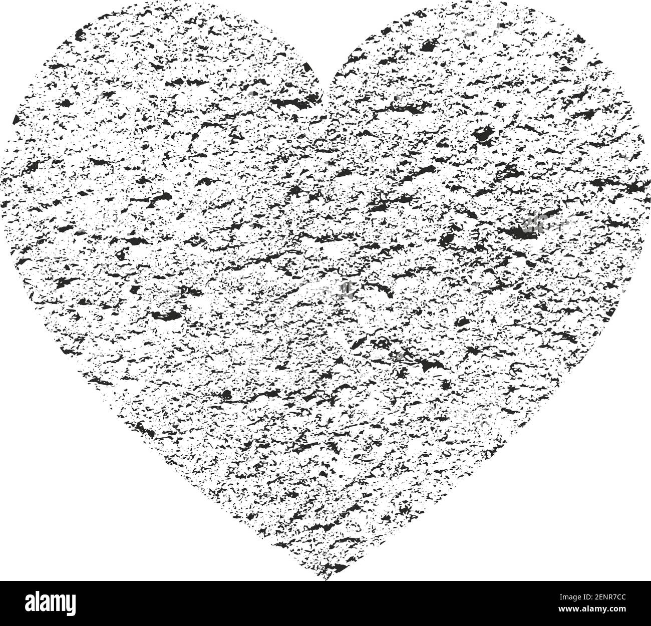 Isolated distress grunge heart with concrete texture. Element for ...