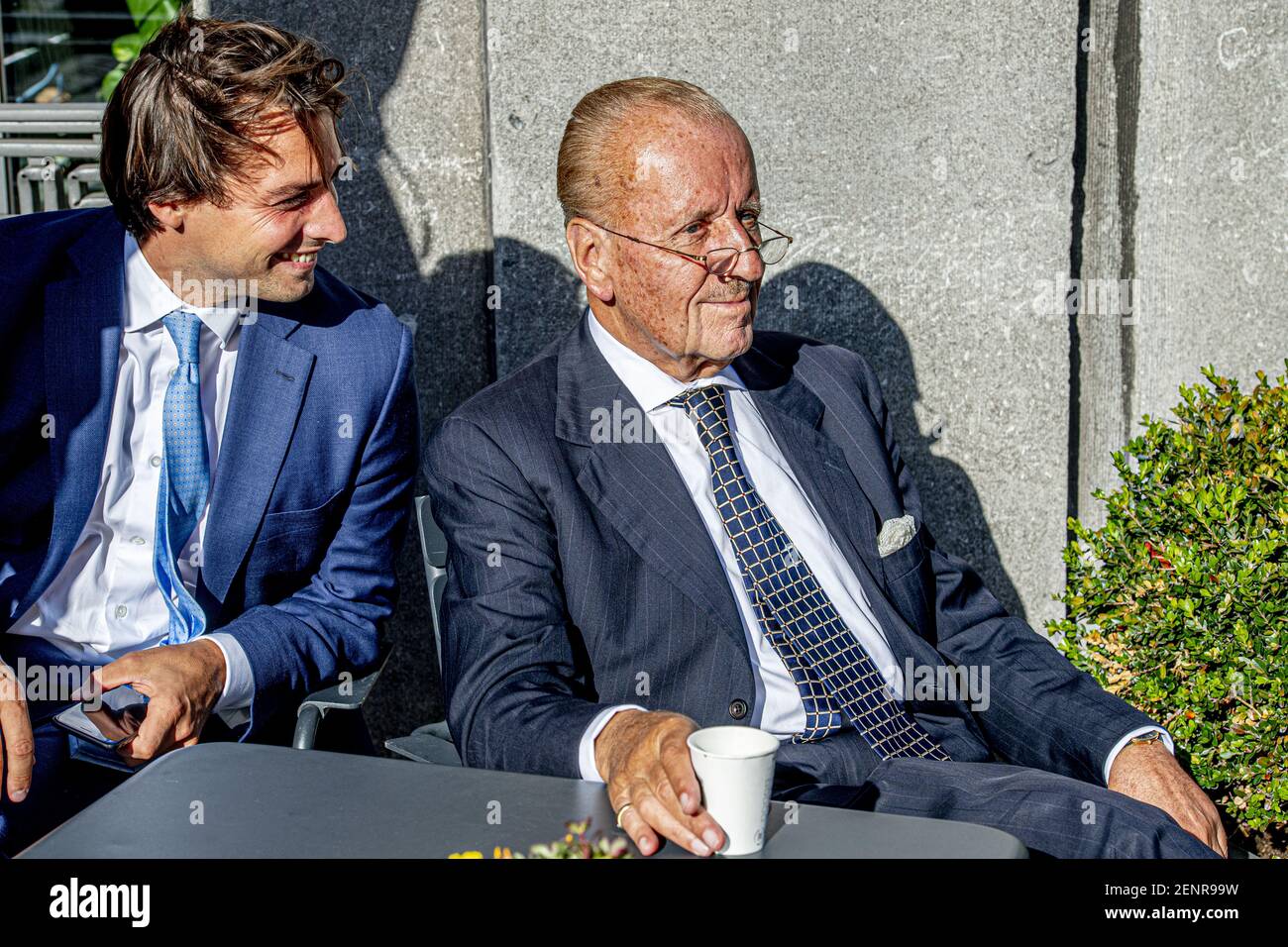 THE HAGUE - Poliitcians Thierry Baudet and Theo Hiddema from Forum for  Democracy political party. (Photo by Robin Utrecht/Sipa USA Stock Photo -  Alamy