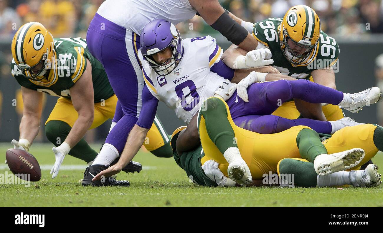 December 3, 2017: Green Bay Packers wide receiver Jordy Nelson #87 watches  the replay on the big screen of a 62 yard fumbled return for a touchdown by  Green Bay Packers Dean