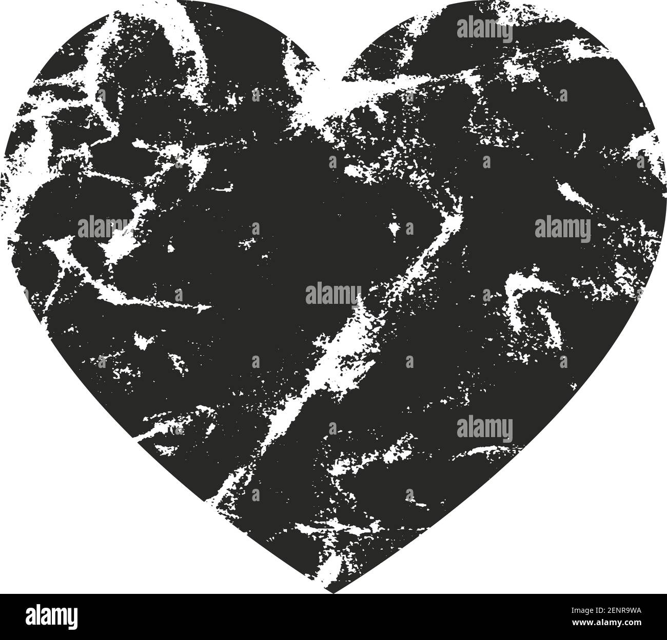 Isolated distress grunge heart with concrete texture. Element for ...