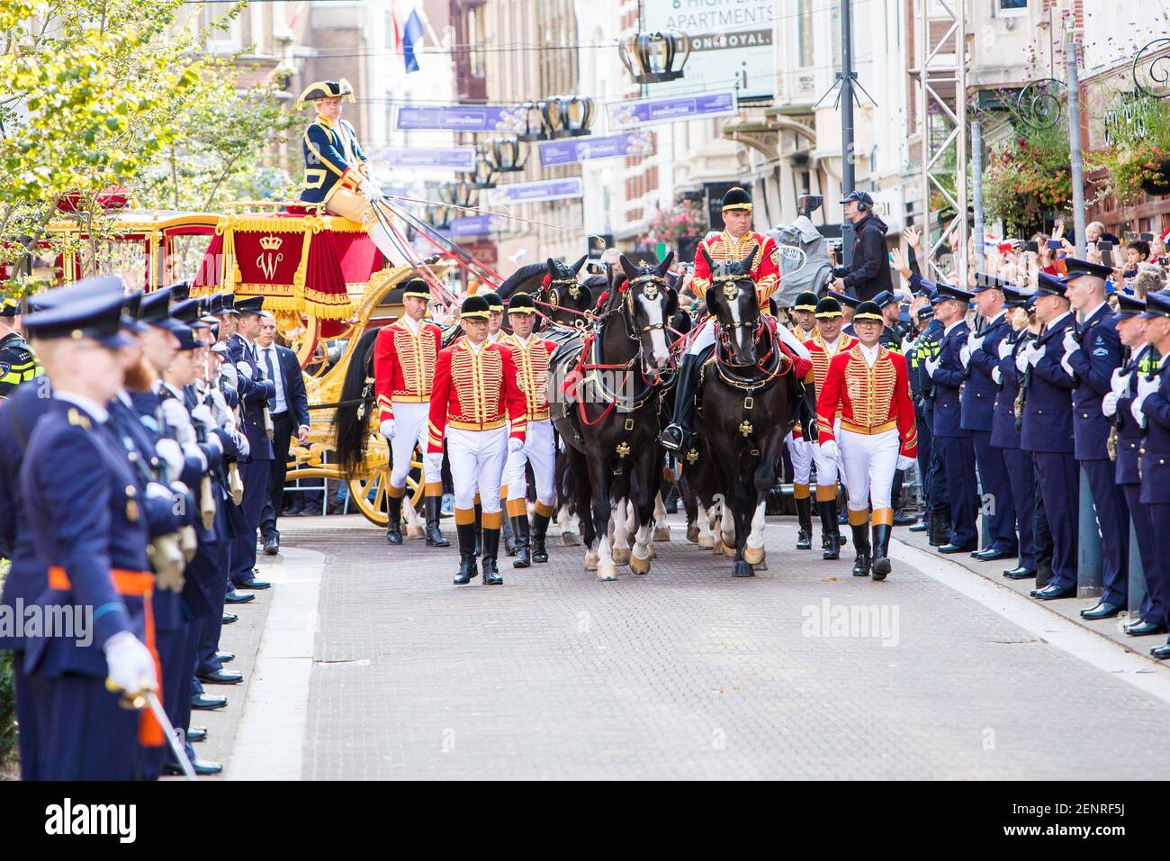 King Willem-Alexander and Queen Maxima of the Netherlands wave to ...