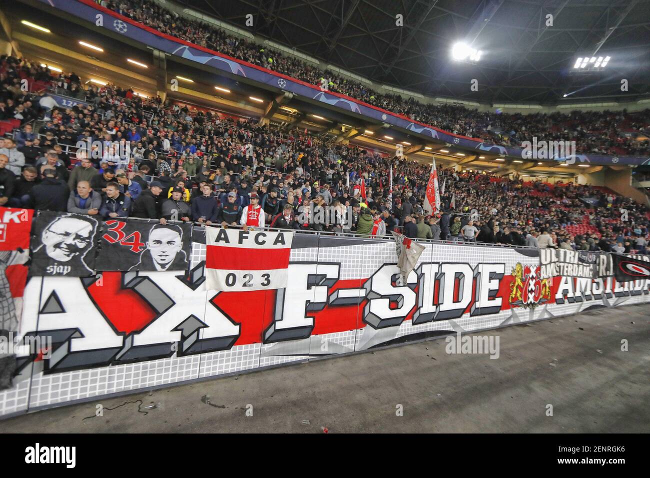 AMSTERDAM, 17-09-2019 JohanCruyff Arena , Champions League Football season  2019 / 2020 .Ajax coach Erik ten Hag during the match Ajax - Lille Stock  Photo - Alamy