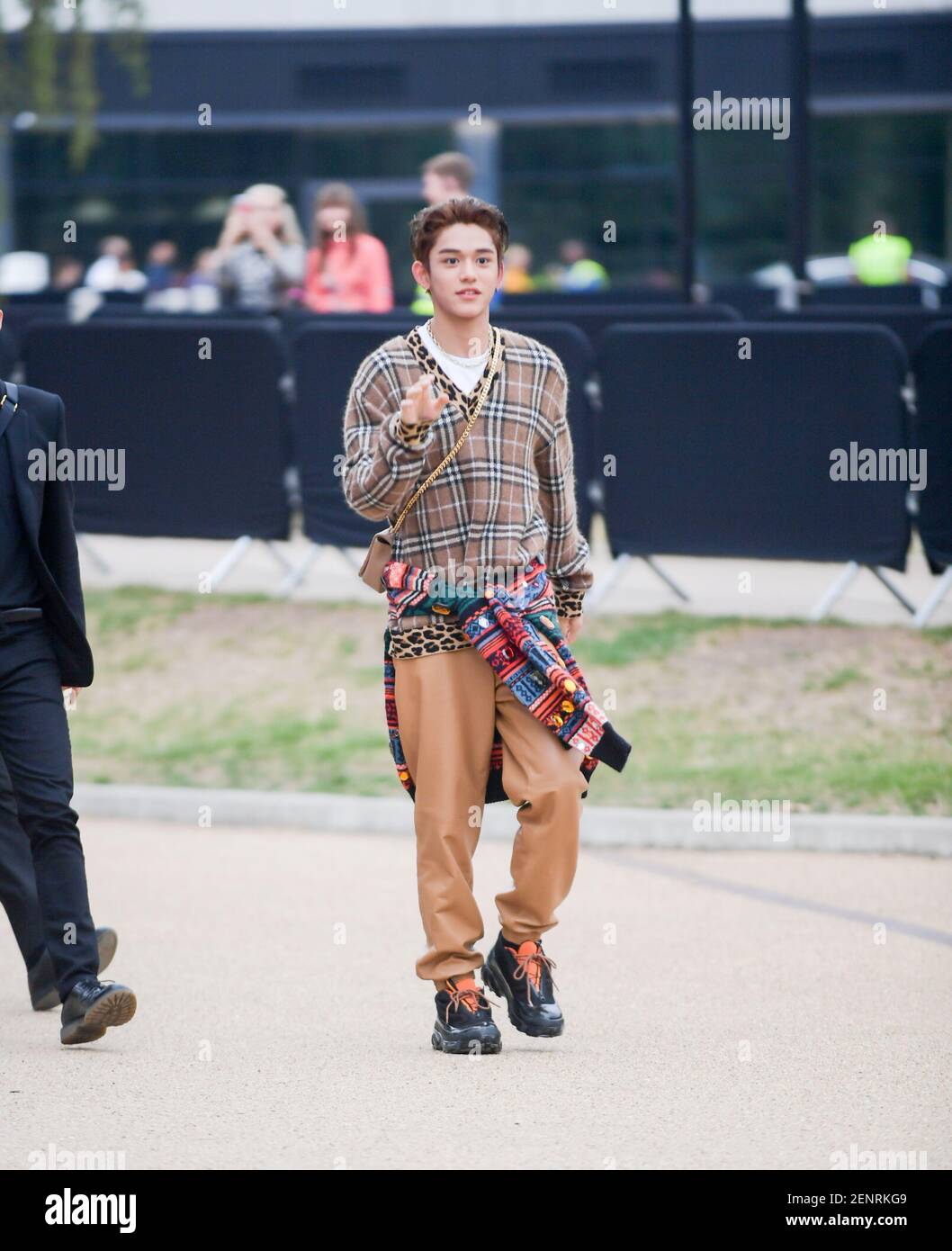 Hong Kong rapper, singer, and model Lucas Wong Yuk-hei, or Lucas Wong  attends the Burberry Show of 2020 Sping Summer London Fashion Week in  London, United Kingdom, 17 September 2019. (Photo by