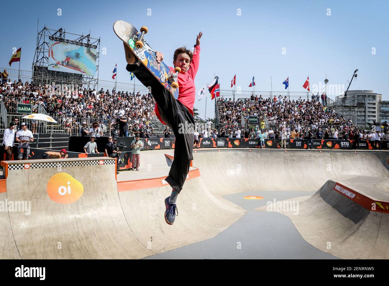 Luiz Francisco during the final of the men's category of the Skate Park  World Championship, held at Cândido Portinari Park, located in Vila  Hamburguesa, in the west of São Paulo (Photo by