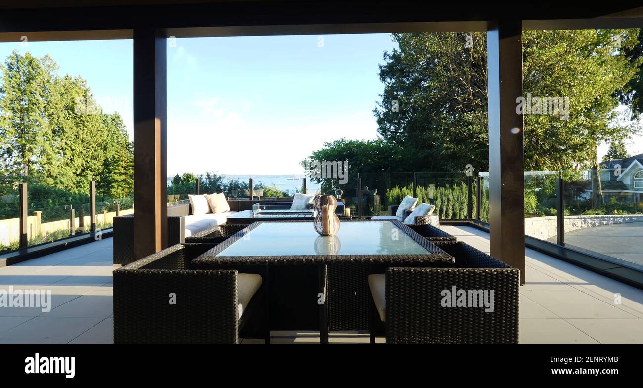 Luxurious Decorative Balcony Terrace With Natural View Outside Of ...