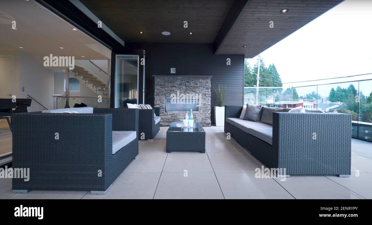 Luxurious Decorative Balcony Terrace With Natural View Outside Of ...