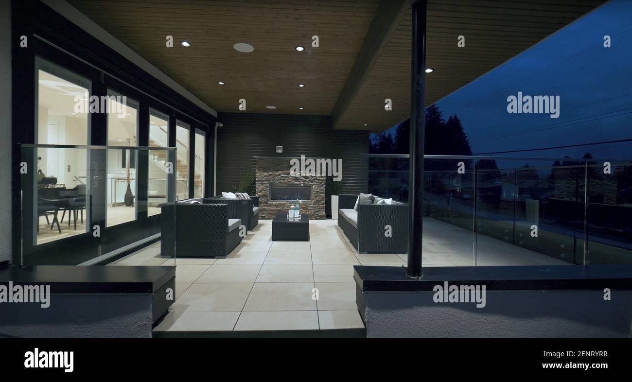 Luxurious Decorative Balcony Terrace With Natural View Outside Of ...