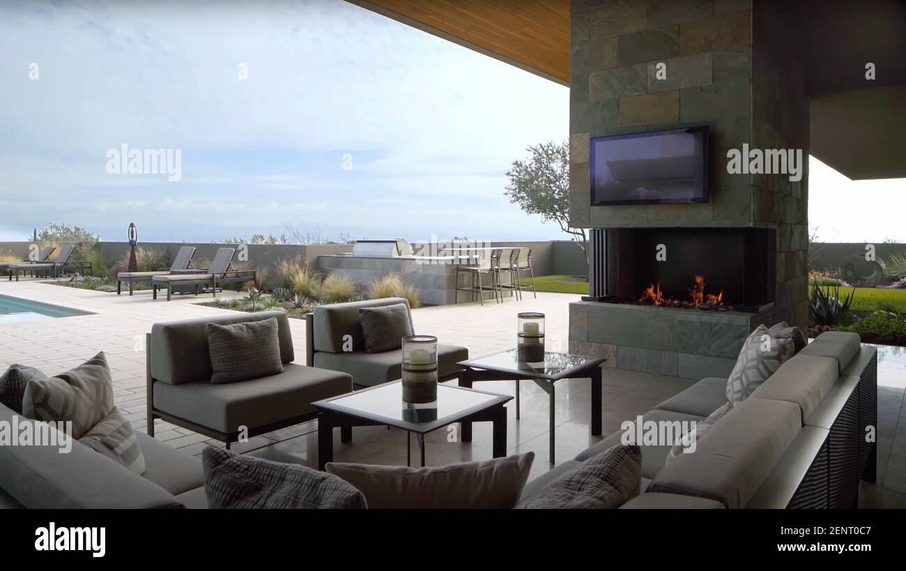 Luxurious Decorative Balcony Terrace With Natural View Outside Of ...