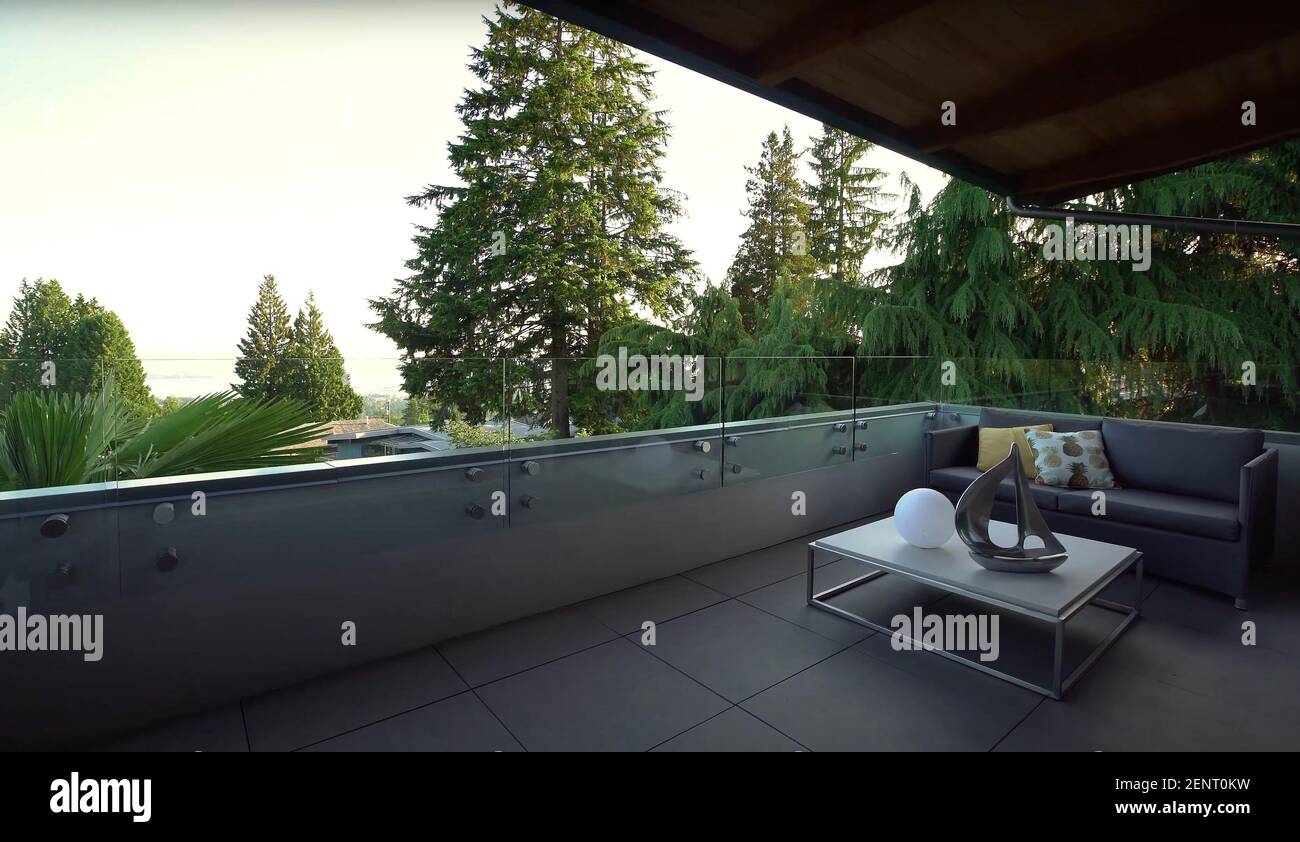 Luxurious Decorative Balcony Terrace With Natural View Outside Of ...