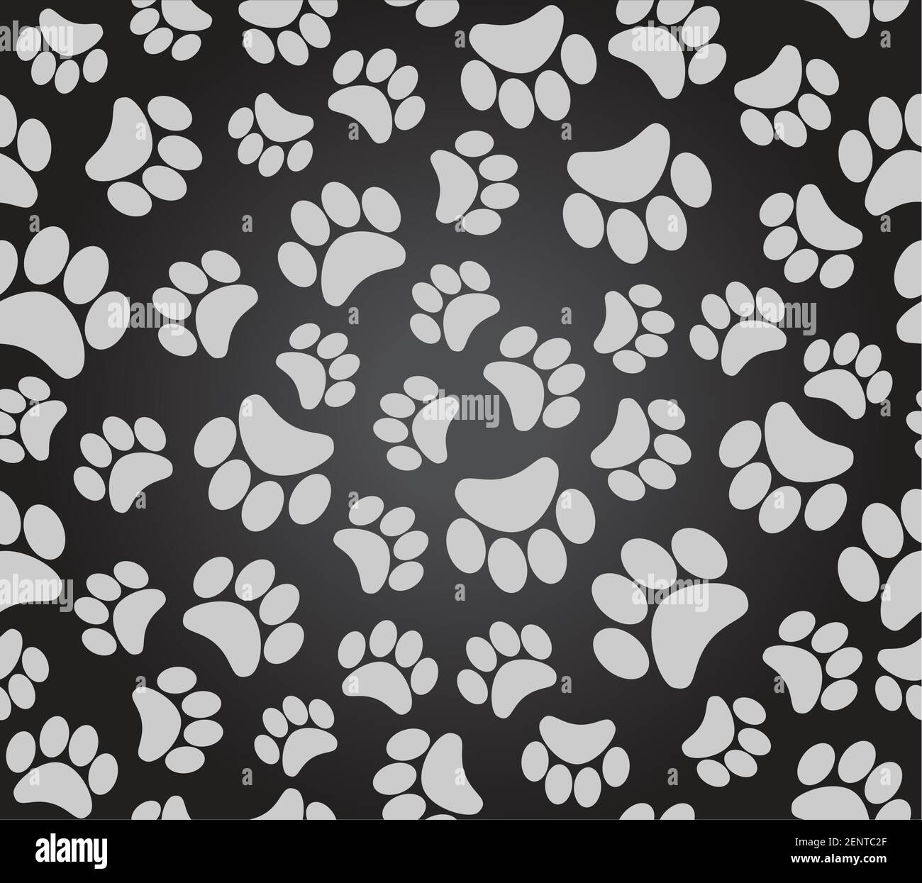 Background Animal Footprints, Dog Paw Puppy Paw, Cat Paw Stock Vector ...