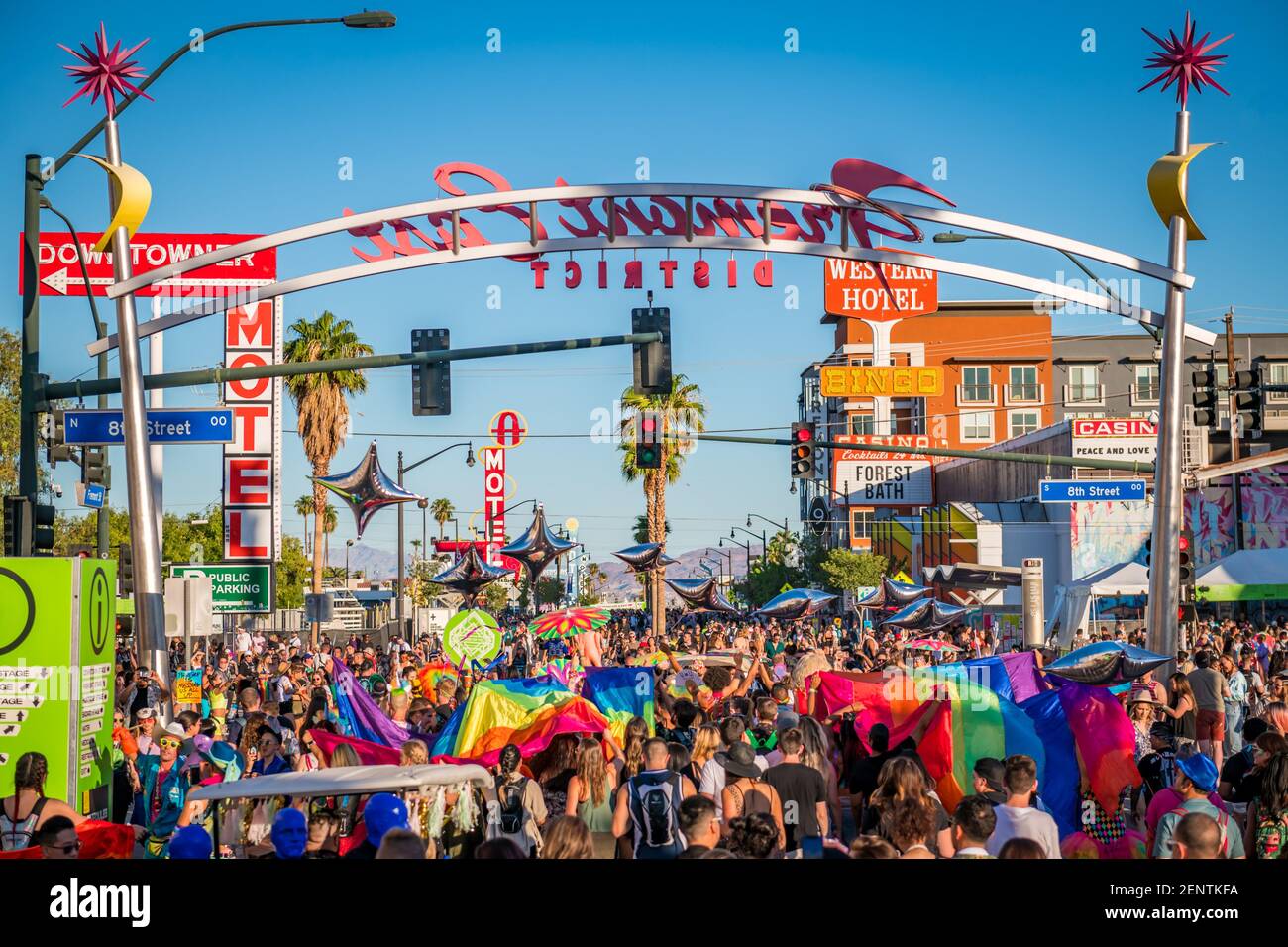 The Gay Pride Parade during the 2019 Life is Beautiful Music Festival held  in Downtown Las Vegas, Nevada on September 21, 2019. (Photo by Alive  Coverage/Sipa USA Stock Photo - Alamy