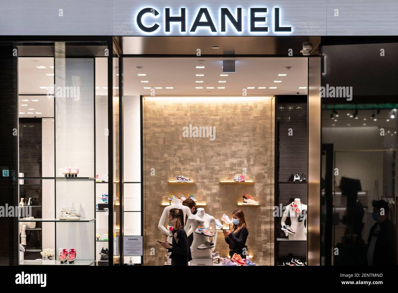 French multinational, Chanel clothing and beauty products brand store is  seen in Hong Kong Stock Photo - Alamy