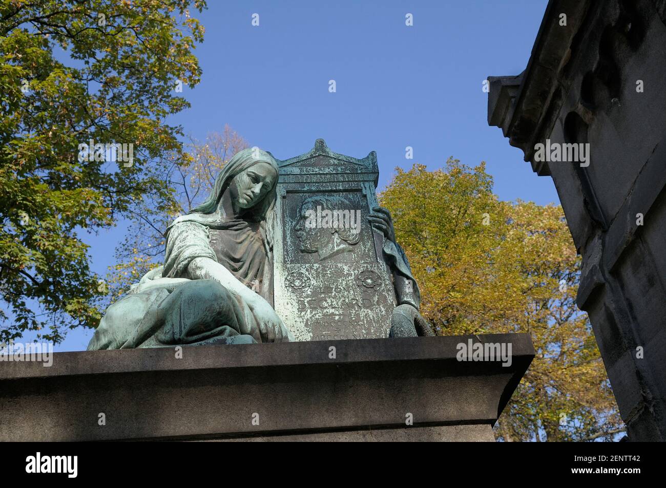 Pere Lachaise Cemetery, Cimetiere du Pere Lachaise, Paris, France, Europe Stock Photo