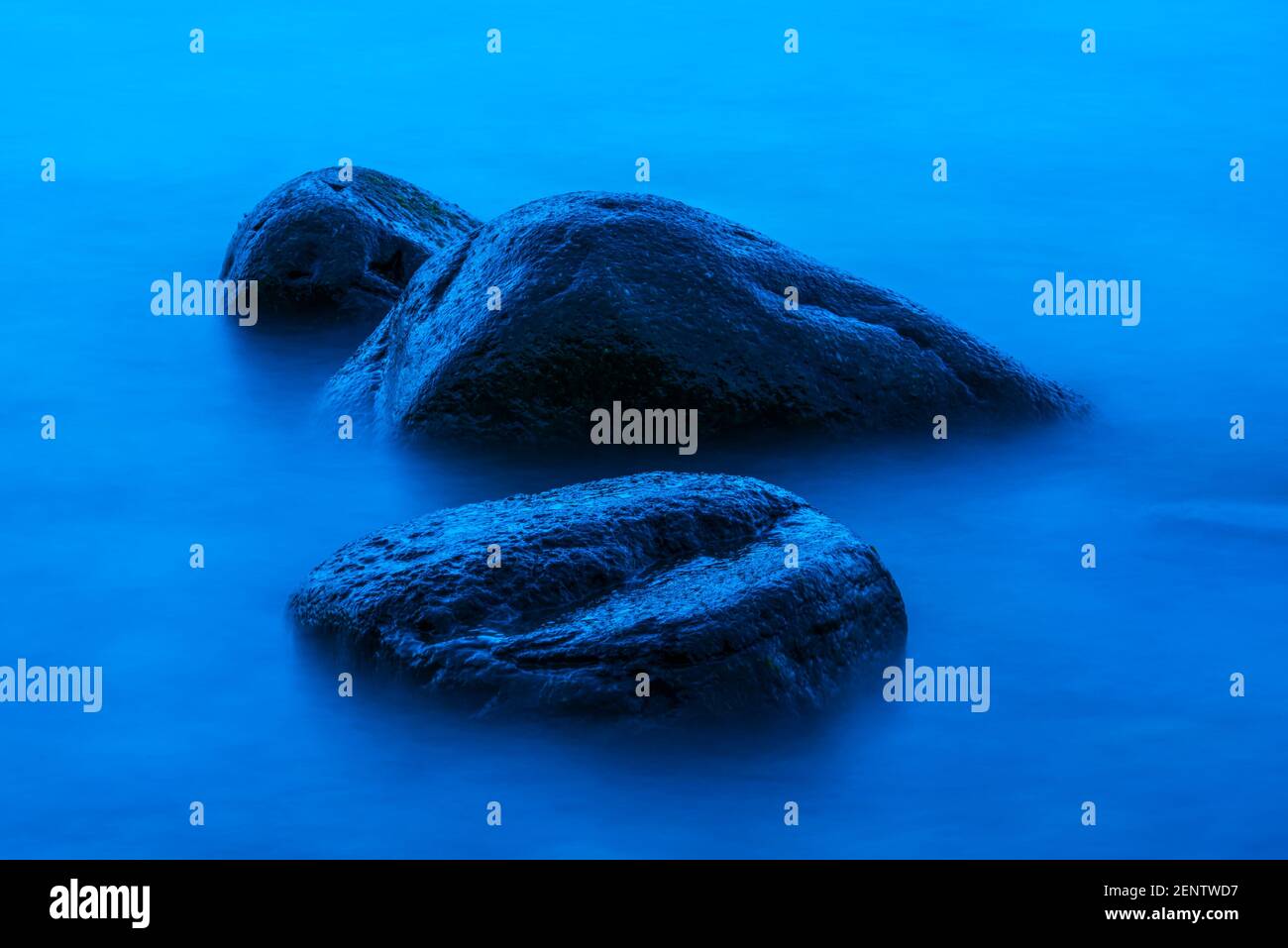 Kueste vor Ruegen im Morgenlicht Stock Photo