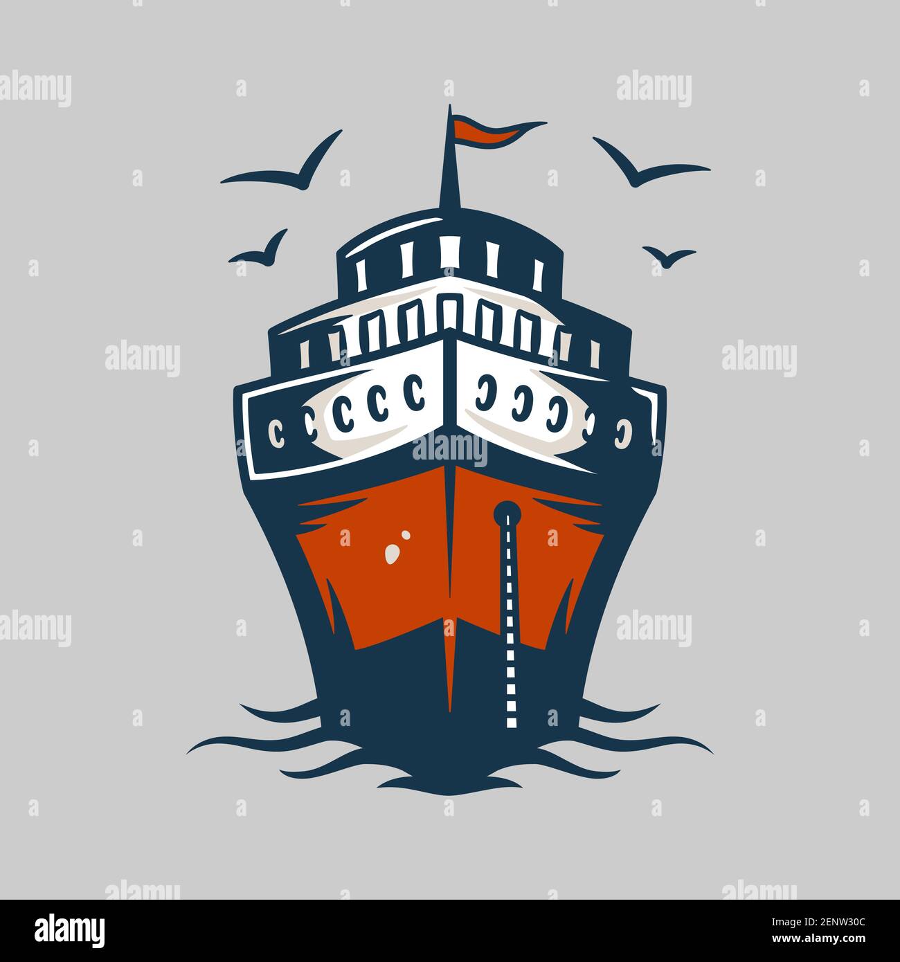 Large floating vessel Stock Vector Images - Alamy