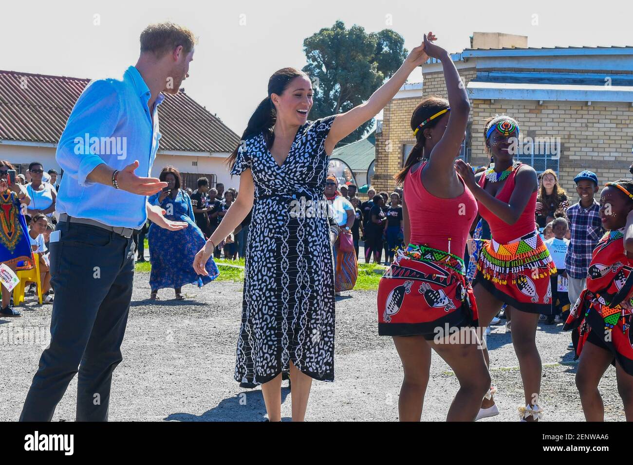 Prince Harry and Meghan Duchess of Sussex at the Justice Desk