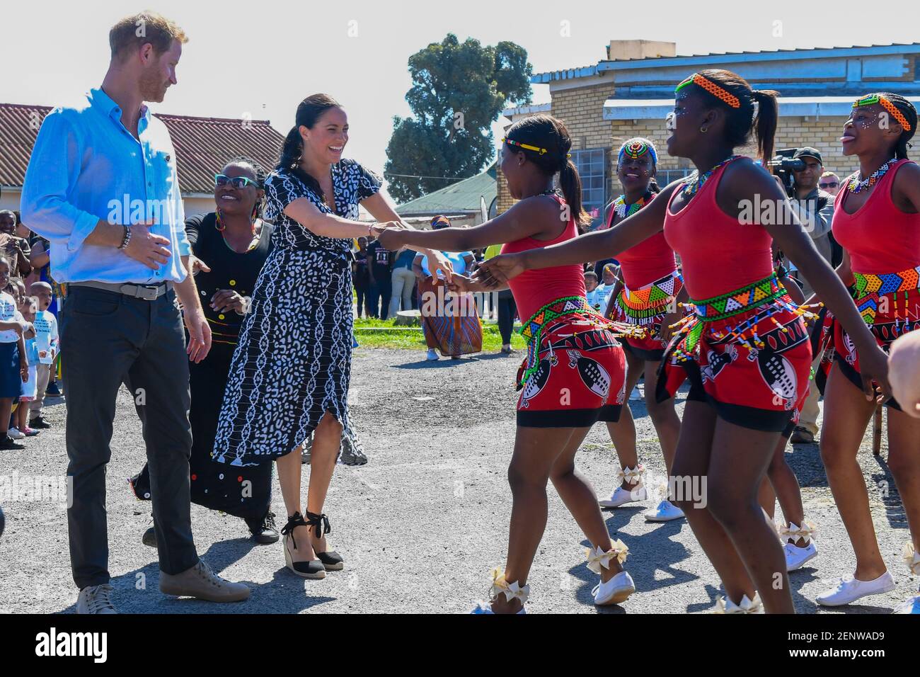 Prince Harry and Meghan Duchess of Sussex at the Justice Desk