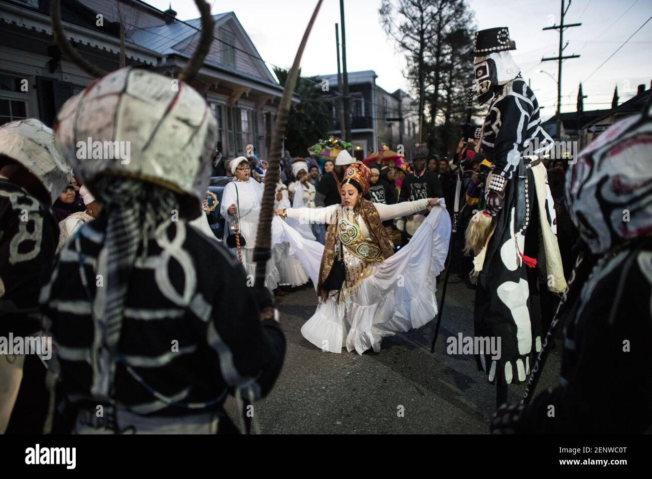 mardi gras skull and bones