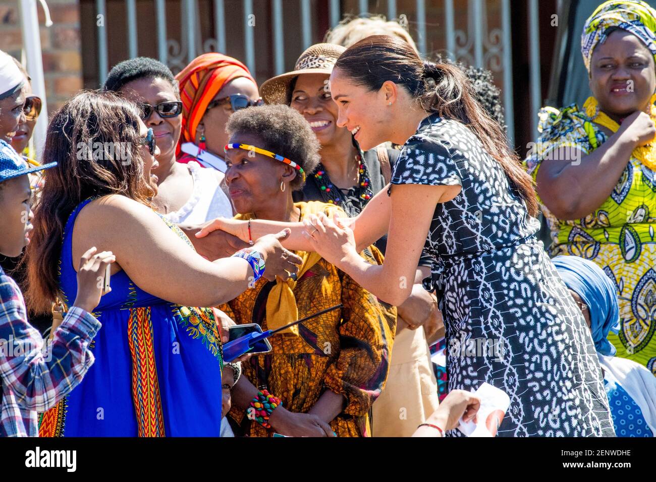 Meghan Duchess of Sussex at the Justice Desk initiative in Nyanga