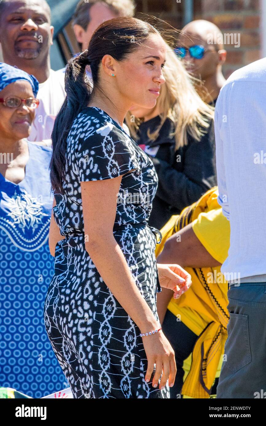 Meghan Duchess of Sussex at the Justice Desk initiative in Nyanga