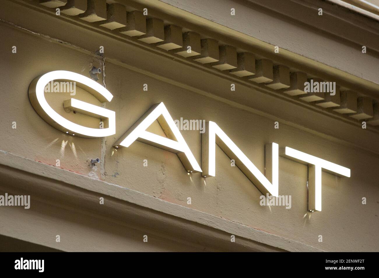 GANT logo seen in Gothenburg Stock Photo - Alamy