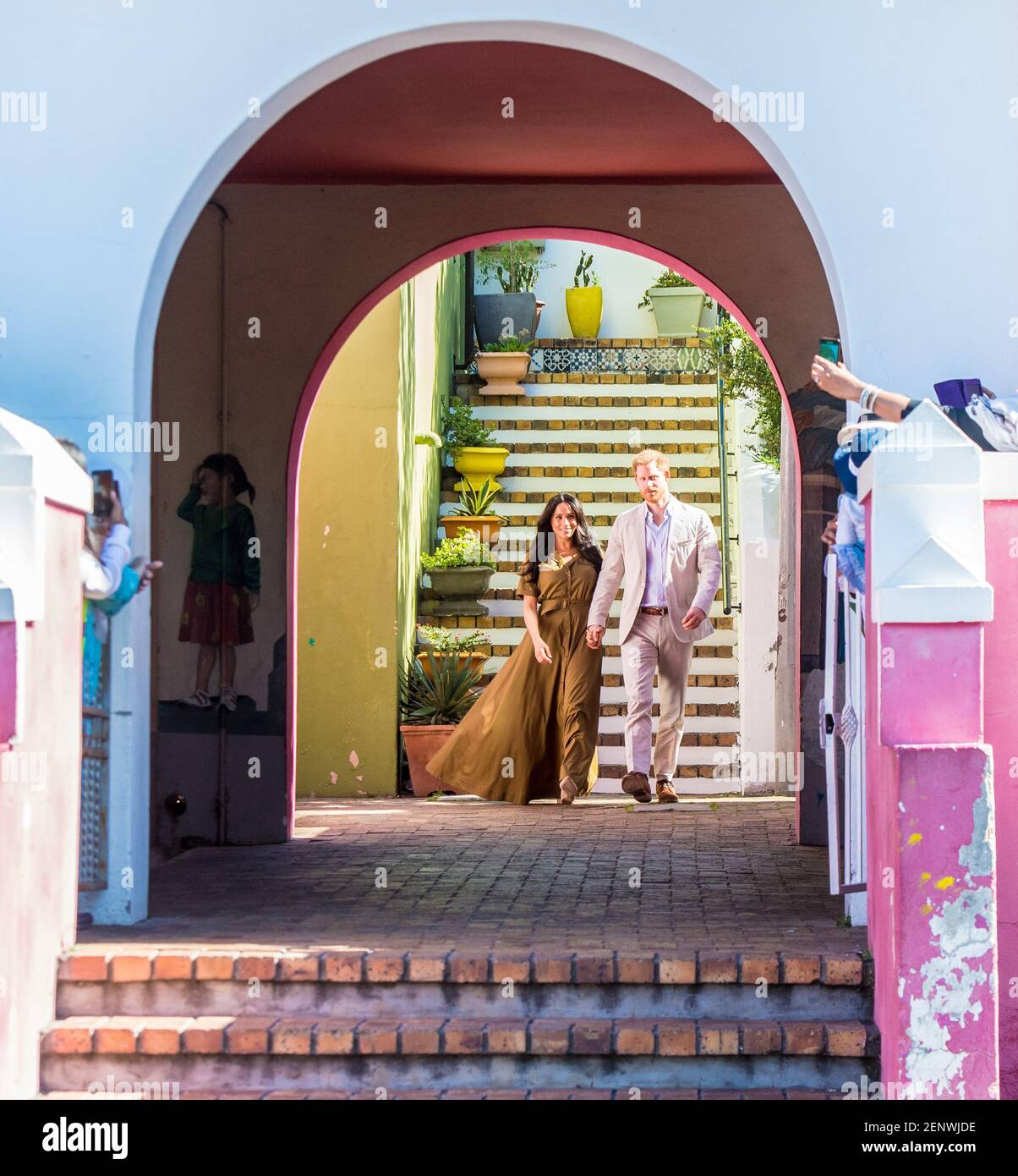 Prince Harry and Duchess of Sussex during the celebrations of