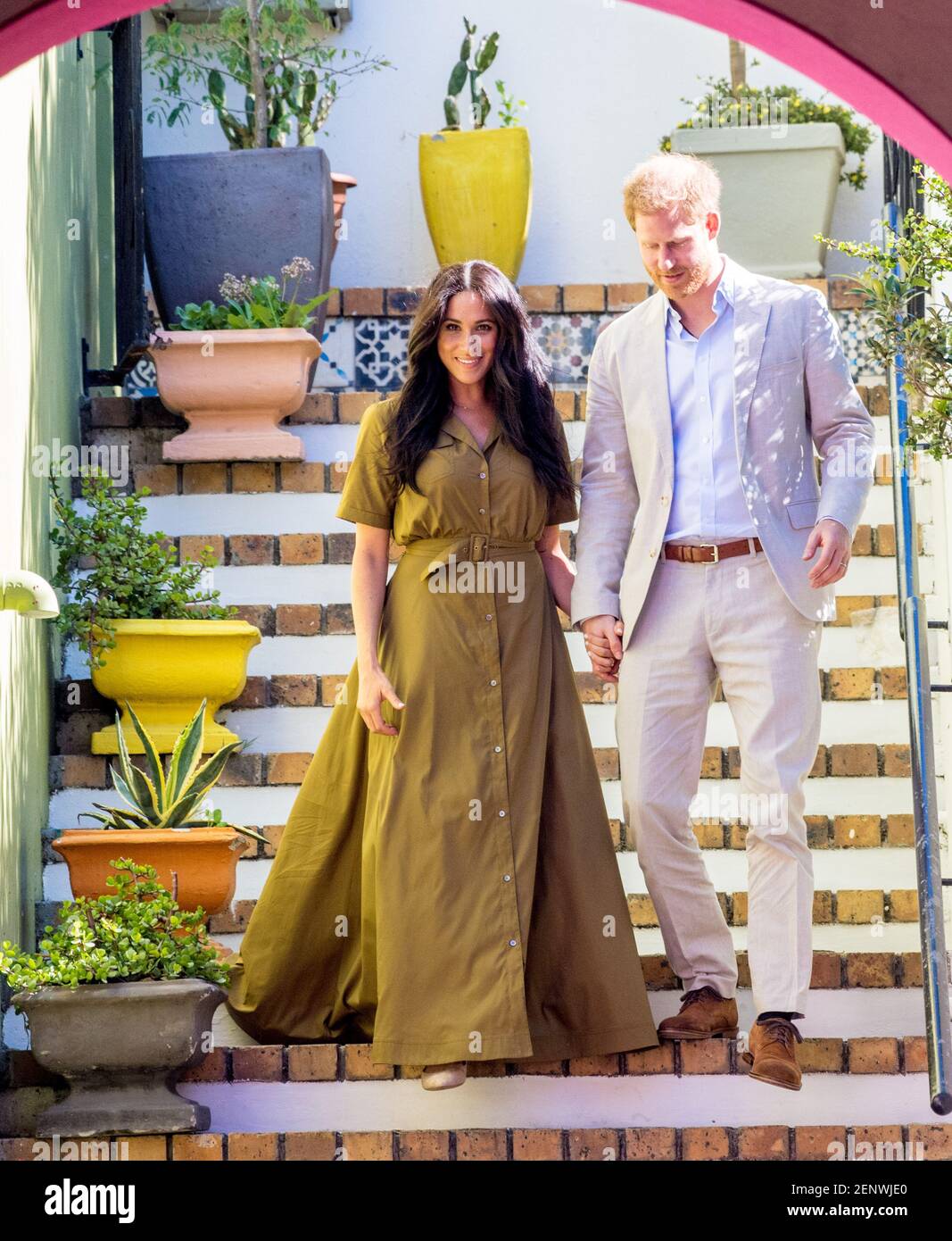 Prince Harry and Duchess of Sussex during the celebrations of