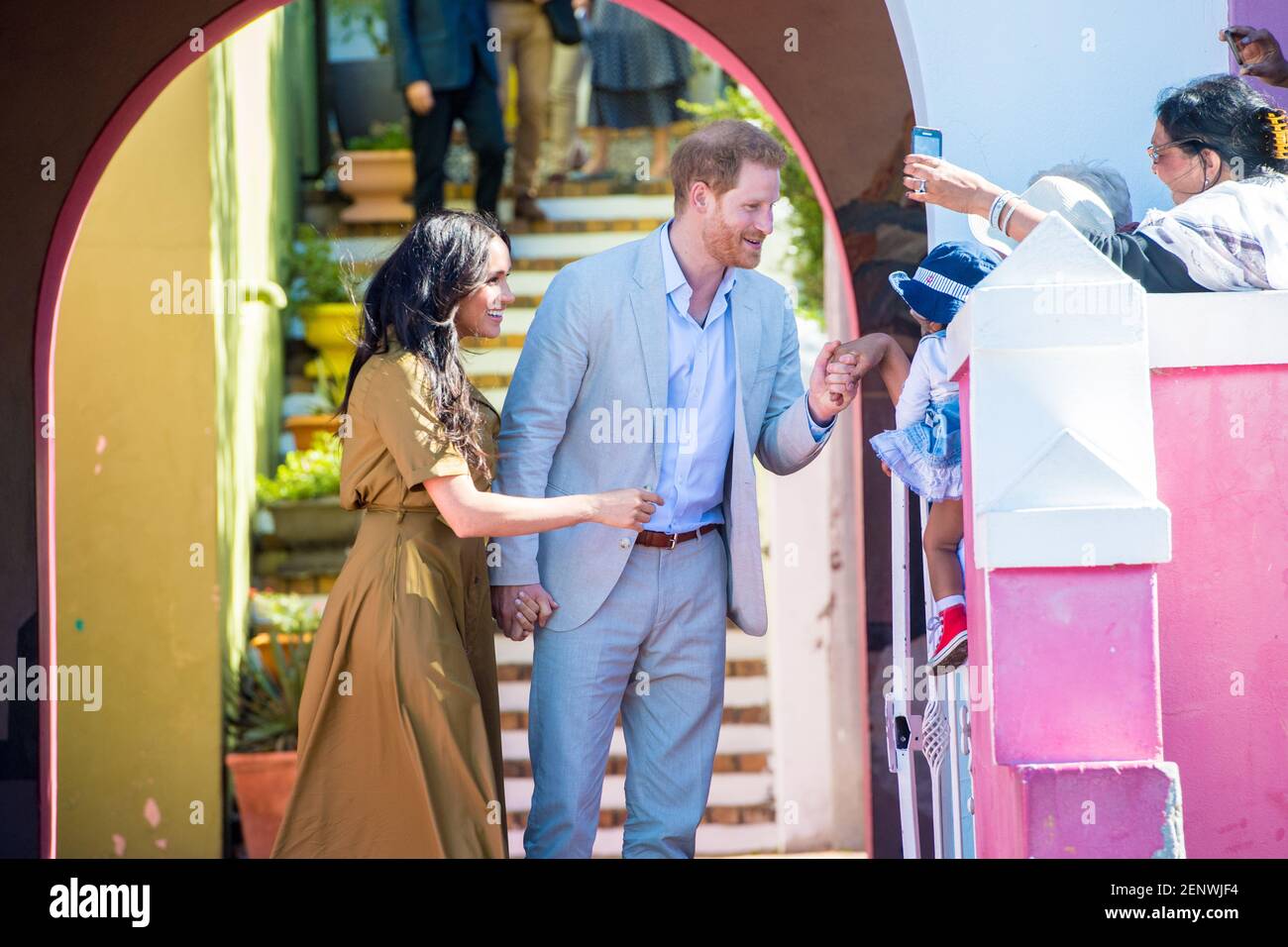 Prince Harry and Duchess of Sussex during the celebrations of