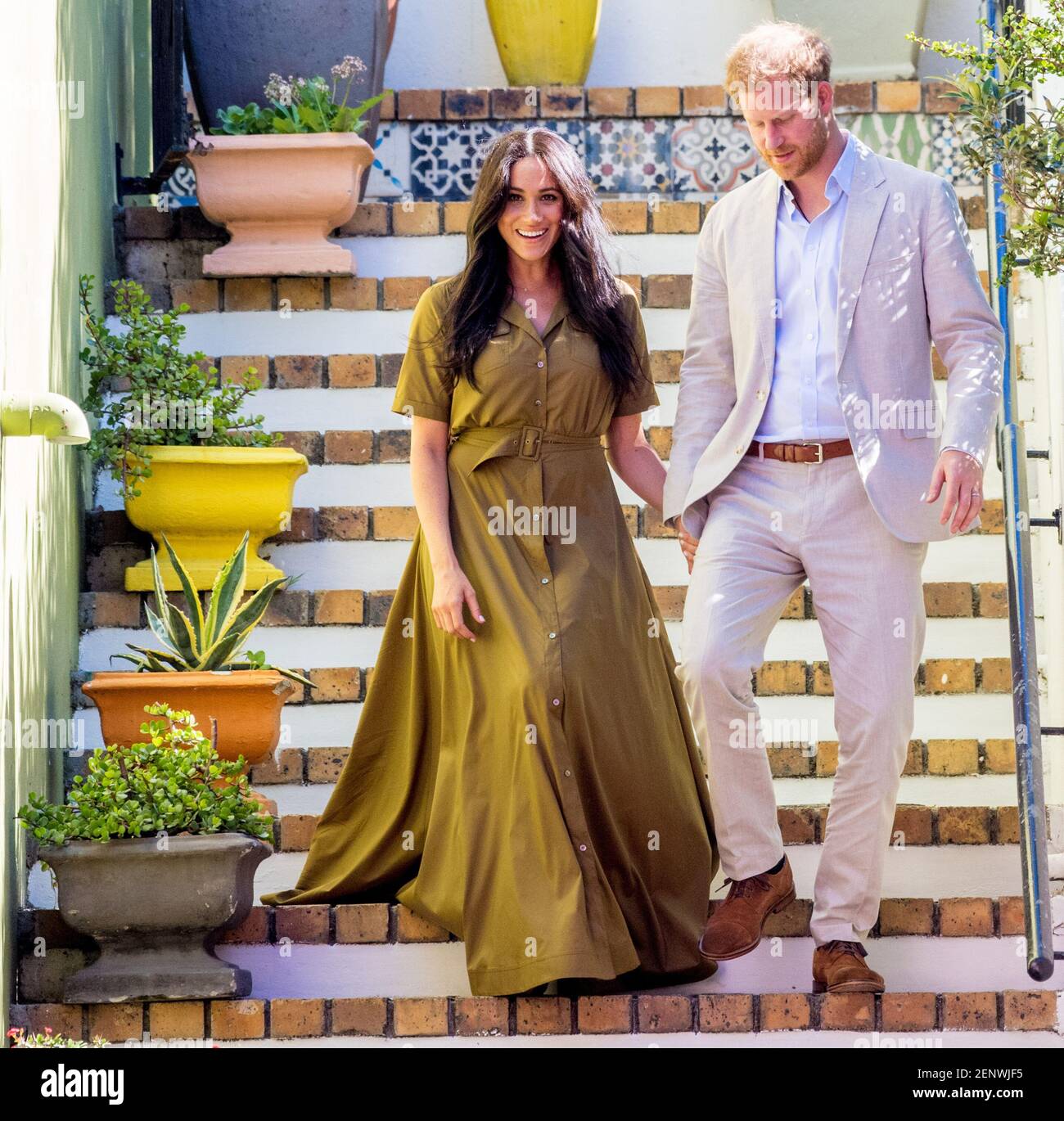Prince Harry and Duchess of Sussex during the celebrations of