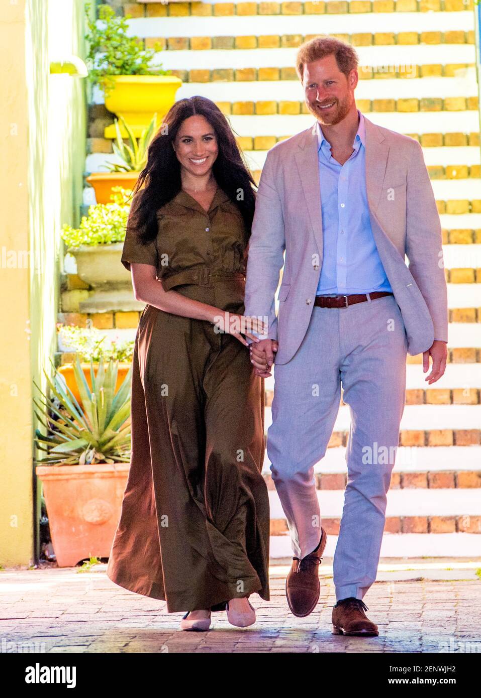 Prince Harry and Duchess of Sussex during the celebrations of