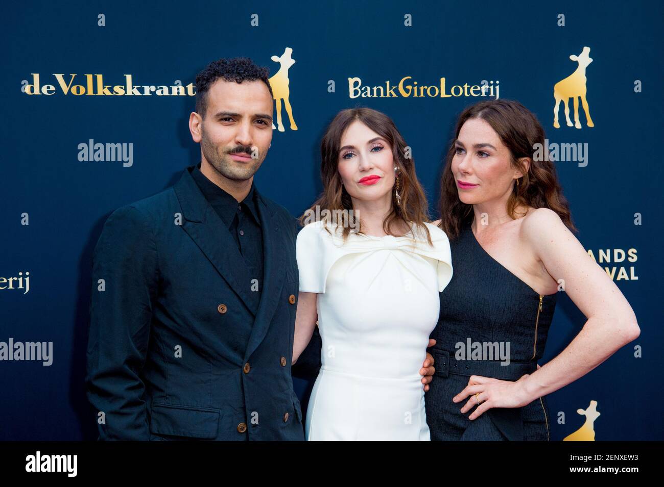 Halina Reijn Carice van Houten and Marwan Kenzari during the premiere of the movie Instinct that opens the Dutch Film Festival NFF 2019 in Utrecht. The Netherlands Photo by DPPA Sipa USA Stock