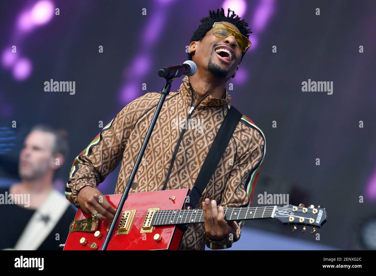 Jon Batiste & Stay Human perform during the 2019 Global Citizen Festival on  the Great Lawn of Central Park, in New York, NY, September 28, 2019. Global  Citizens Festival is aimed at