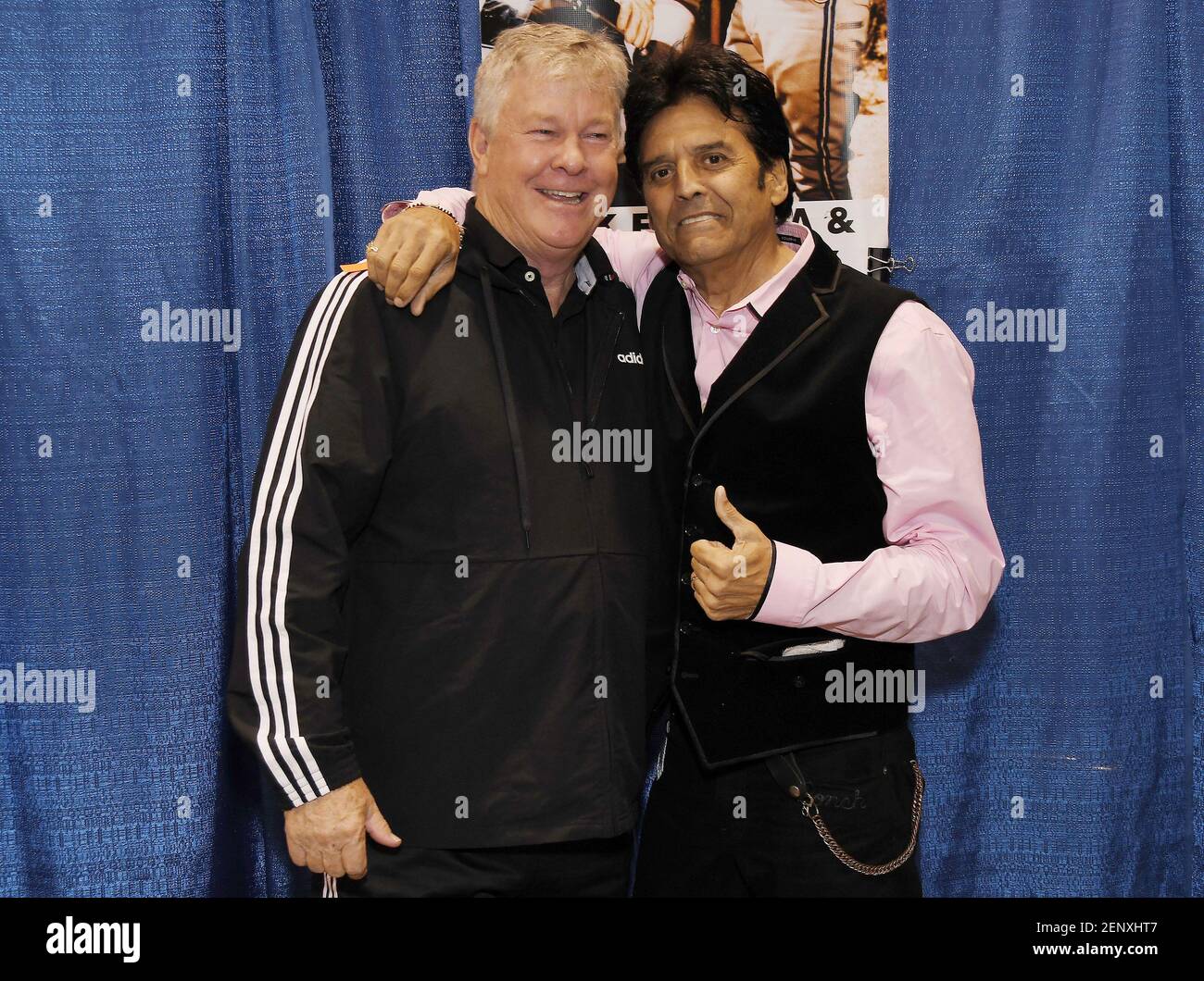 (LR) CHIPS Cast Larry Wilcox and Erik Estrada at NostalgiaCon Day