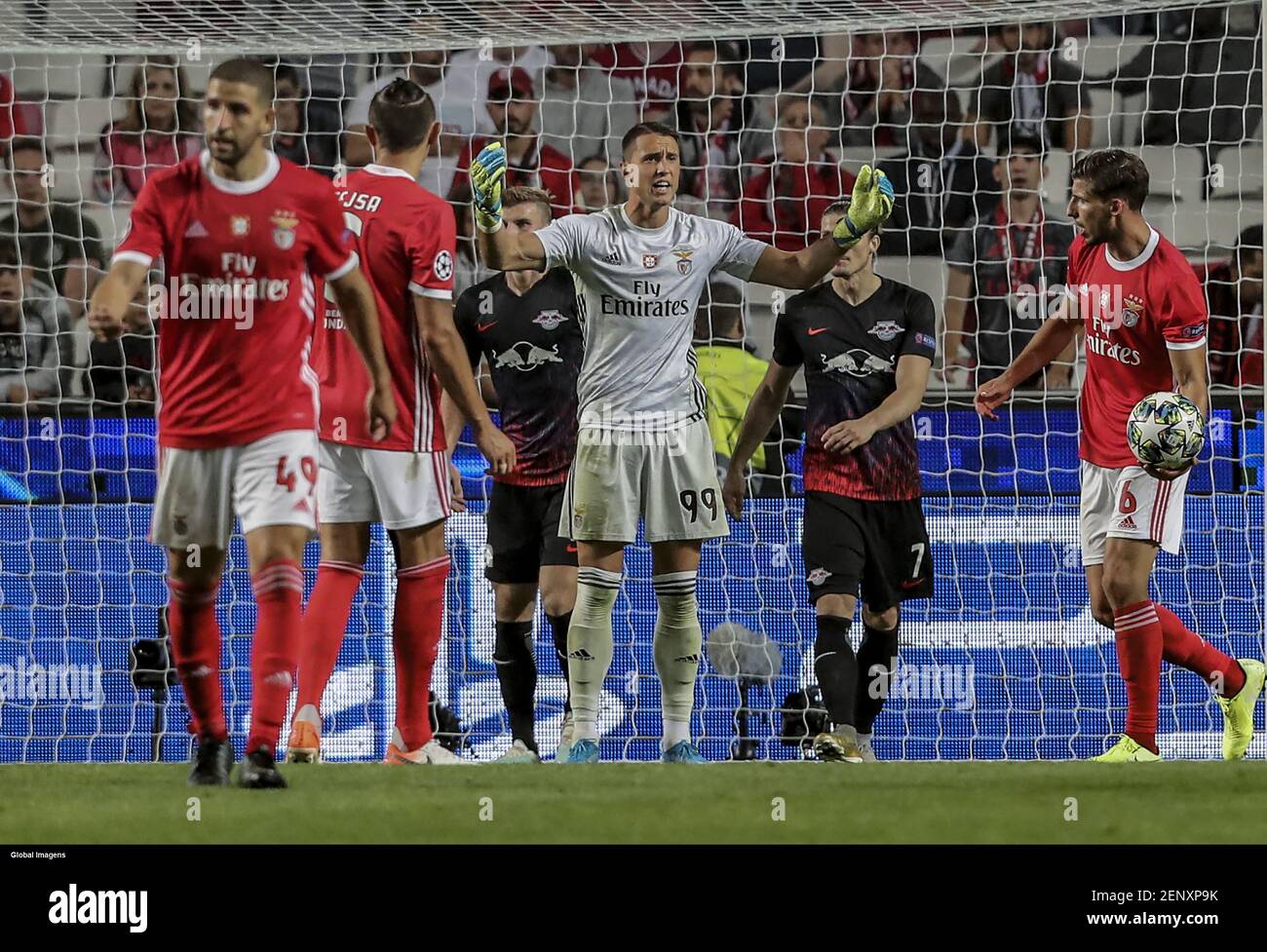 Lisbon, 09/17/2019 - Sport Lisboa e Benfica hosted Rasen Ballsport Leipzig tonight at the Luz Stadium in Lisbon, in a match counting for the first round of the 2019/20 Champions League group stage. Odysseas (Pedro Rocha / Global Images/Sipa USA) Stock Photo