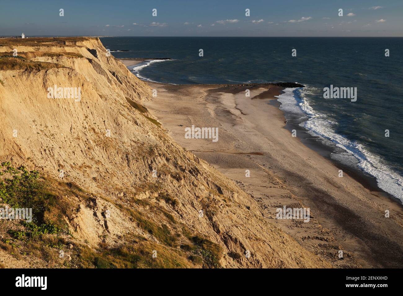 Bovbjerg cliff at North Sea coast; Denmark; Bovbjerg Klint, Danmark Stock Photo
